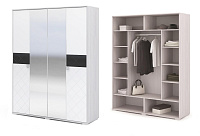Шкаф распашной Сальма 4-х створчатый ШК-024 (Анкор светлый/Белый глянец)