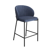 Стул полубарный Дени ткань (Темно-синий/Черный)