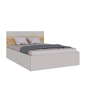 Кровать Вегас 1.4 с настилом ДСП 2С (Кашемир/Дуб крафт золотой)